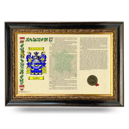 Cordette Armorial Landscape Framed - Heirloom