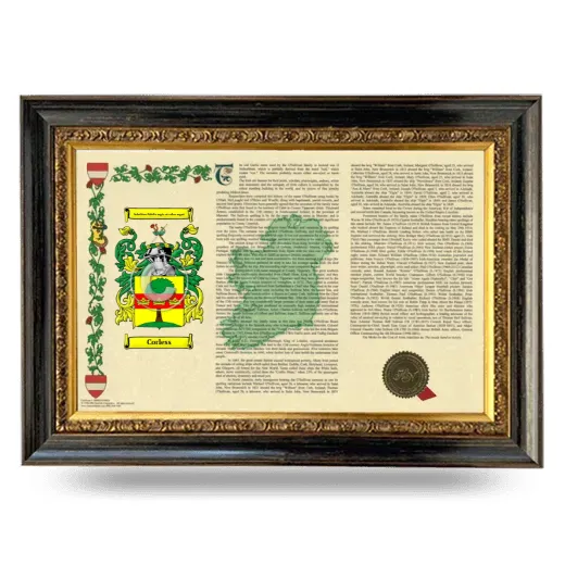 Corless Armorial Landscape Framed - Heirloom