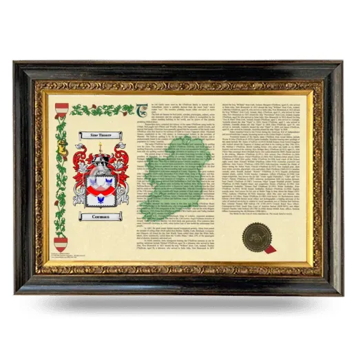 Corman Armorial Landscape Framed - Heirloom