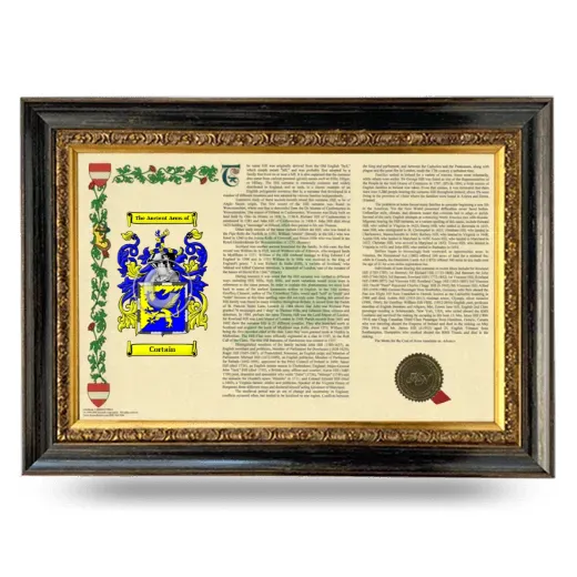 Cortain Armorial Landscape Framed - Heirloom