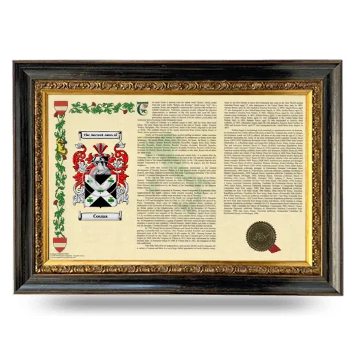 Cosma Armorial Landscape Framed - Heirloom