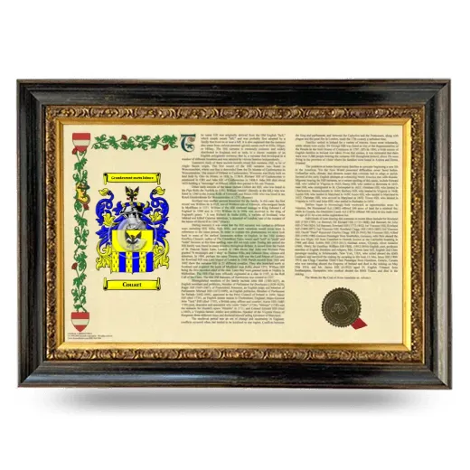 Couart Armorial Landscape Framed - Heirloom
