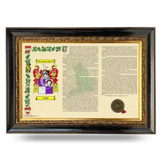 Couck Armorial Landscape Framed - Heirloom