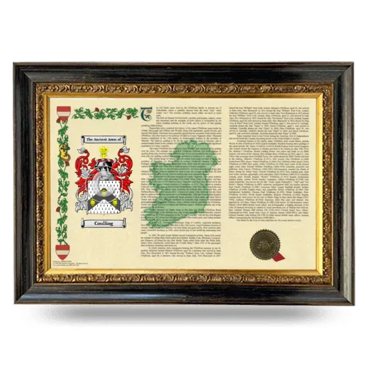 Coulling Armorial Landscape Framed - Heirloom