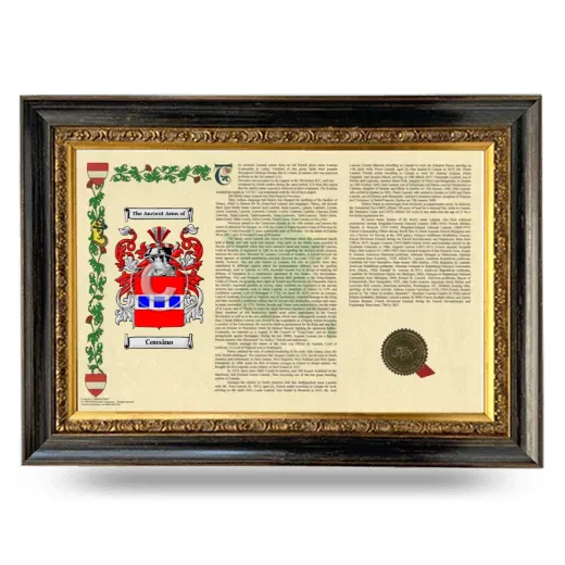Cousino Armorial Landscape Framed - Heirloom