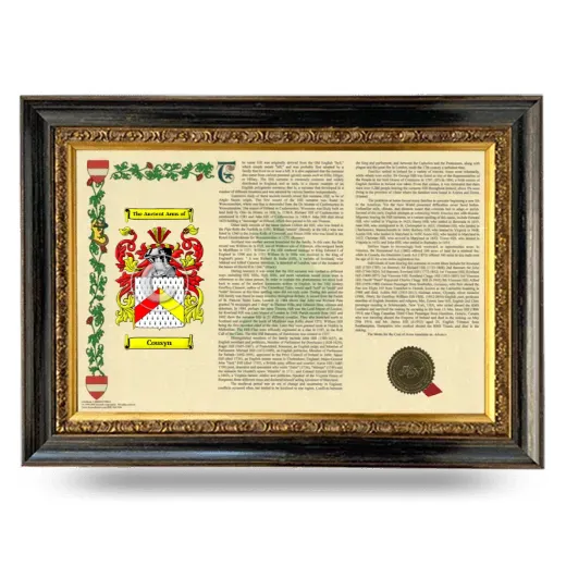 Cousyn Armorial Landscape Framed - Heirloom
