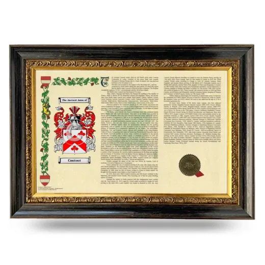 Coutout Armorial Landscape Framed - Heirloom
