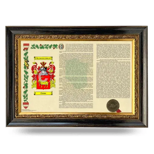 Covas Armorial Landscape Framed - Heirloom