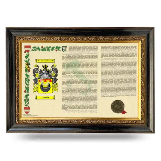 Covella Armorial Landscape Framed - Heirloom
