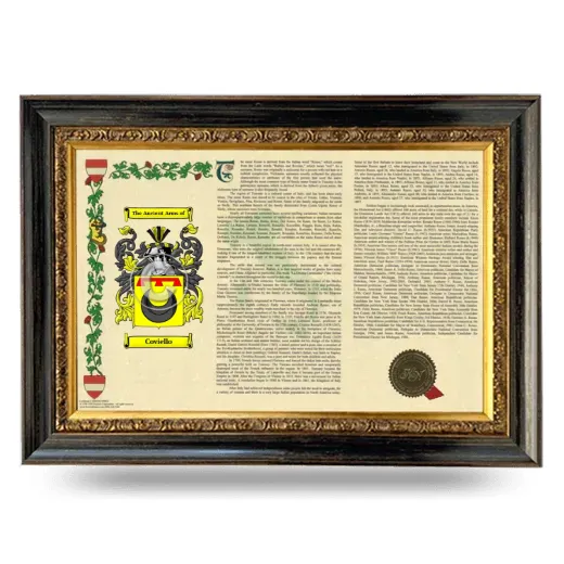 Coviello Armorial Landscape Framed - Heirloom