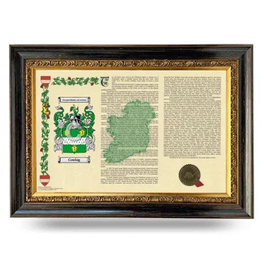 Cowhig Armorial Landscape Framed - Heirloom
