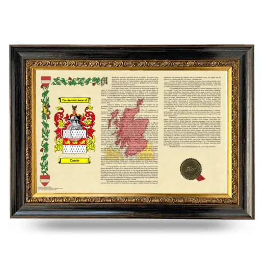 Cowie Armorial Landscape Framed - Heirloom