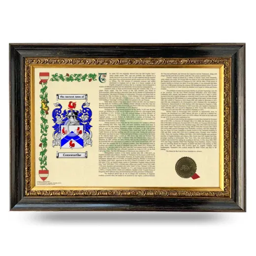 Coxsworthe Armorial Landscape Framed - Heirloom