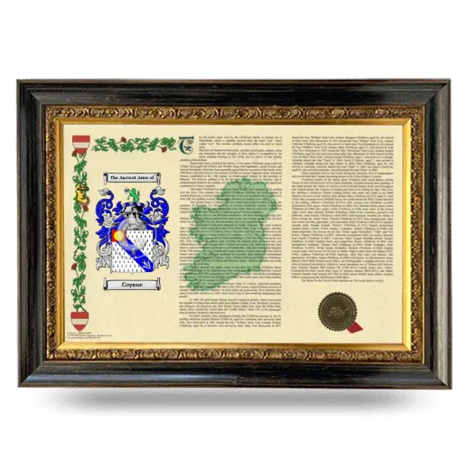 Coyane Armorial Landscape Framed - Heirloom