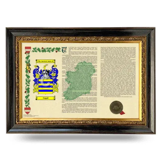 Coyel Armorial Landscape Framed - Heirloom