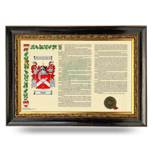 Coyte Armorial Landscape Framed - Heirloom