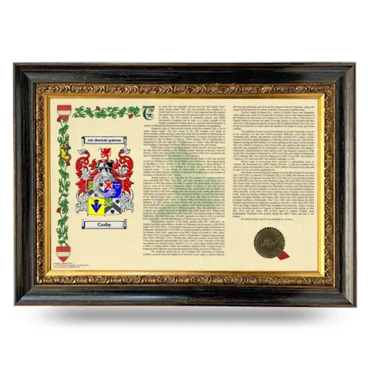 Cozby Armorial Landscape Framed - Heirloom