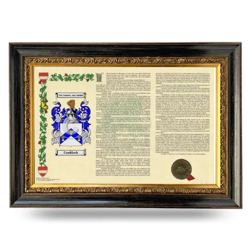 Cradduck Armorial Landscape Framed - Heirloom