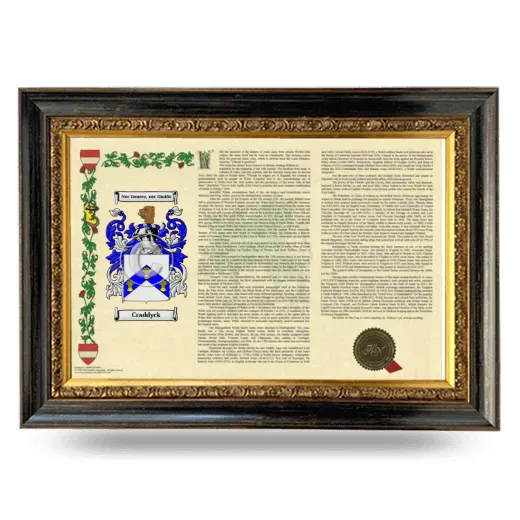 Craddyck Armorial Landscape Framed - Heirloom