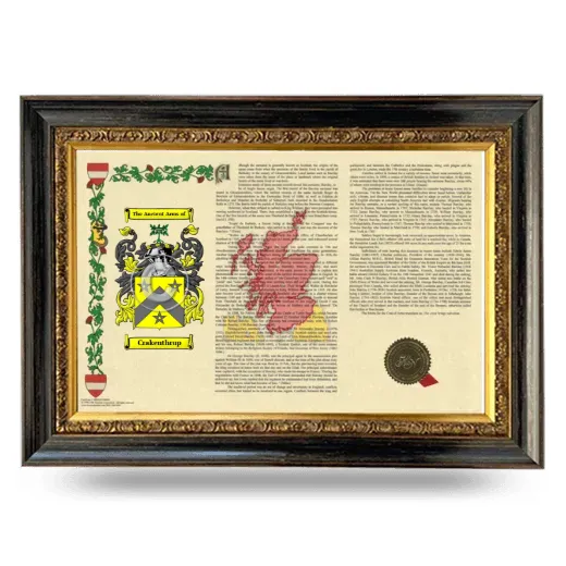 Crakenthrup Armorial Landscape Framed - Heirloom