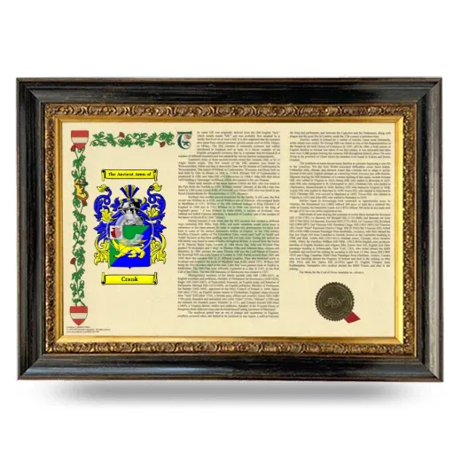 Crank Armorial Landscape Framed - Heirloom