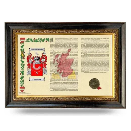 Cranstome Armorial Landscape Framed - Heirloom