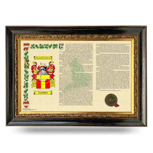 Crawshore Armorial Landscape Framed - Heirloom
