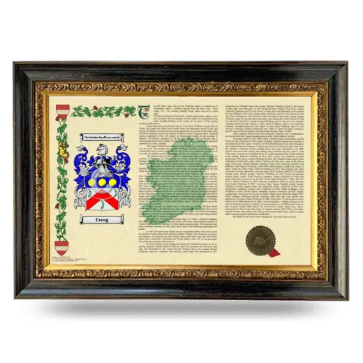 Creag Armorial Landscape Framed - Heirloom