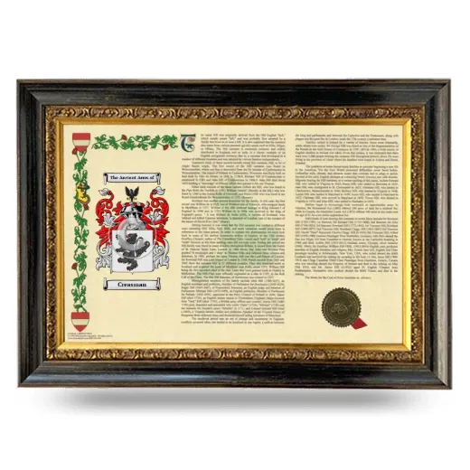 Creasman Armorial Landscape Framed - Heirloom