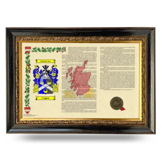 Cregent Armorial Landscape Framed - Heirloom