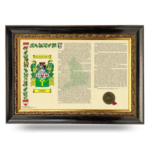 Crickett Armorial Landscape Framed - Heirloom