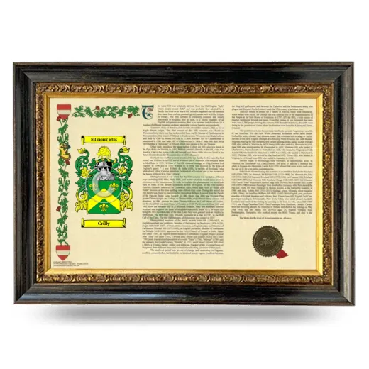 Crilly Armorial Landscape Framed - Heirloom
