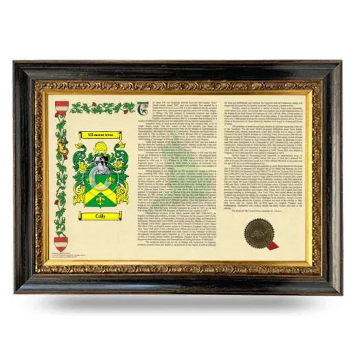 Crily Armorial Landscape Framed - Heirloom
