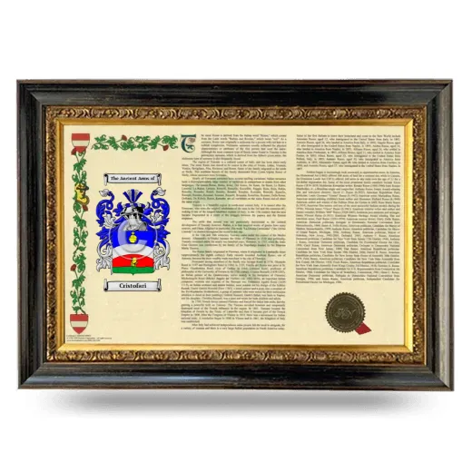 Cristofari Armorial Landscape Framed - Heirloom