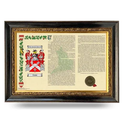 Croan Armorial Landscape Framed - Heirloom
