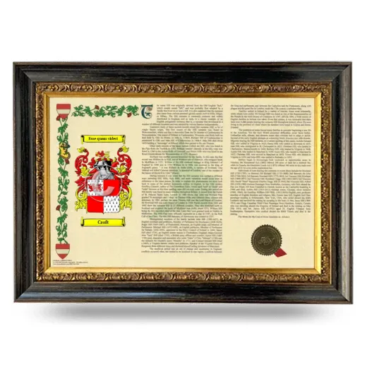 Croft Armorial Landscape Framed - Heirloom