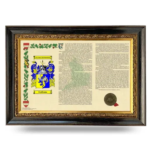 Croftoom Armorial Landscape Framed - Heirloom