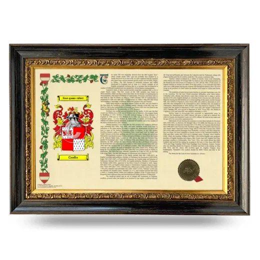 Crofts Armorial Landscape Framed - Heirloom