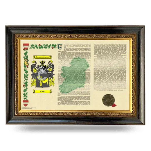 Crok Armorial Landscape Framed - Heirloom