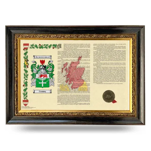 Cromey Armorial Landscape Framed - Heirloom