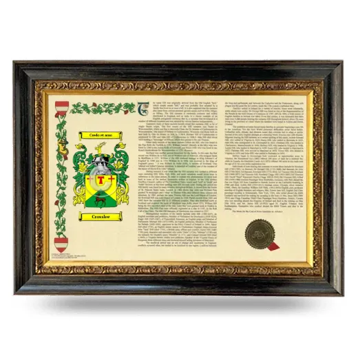 Crosslee Armorial Landscape Framed - Heirloom