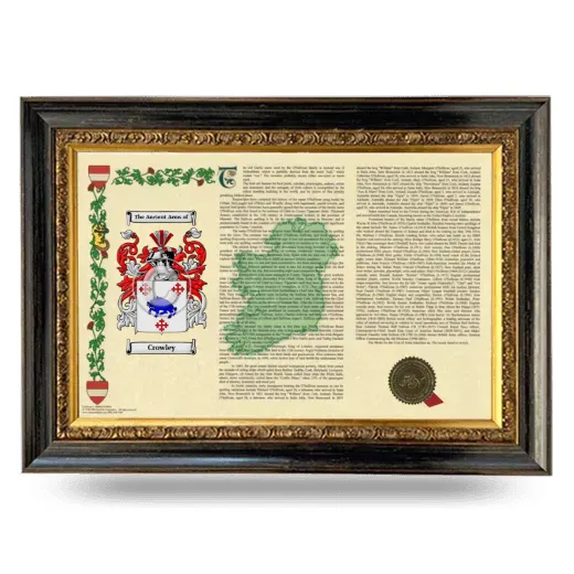 Crowley Armorial Landscape Framed - Heirloom