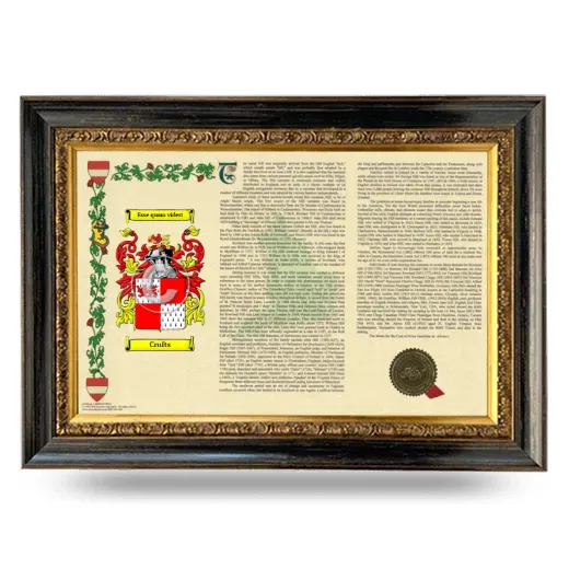Crufts Armorial Landscape Framed - Heirloom