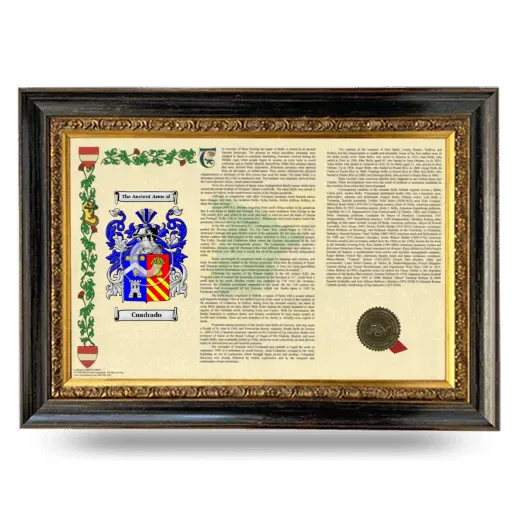 Cuadrado Armorial Landscape Framed - Heirloom