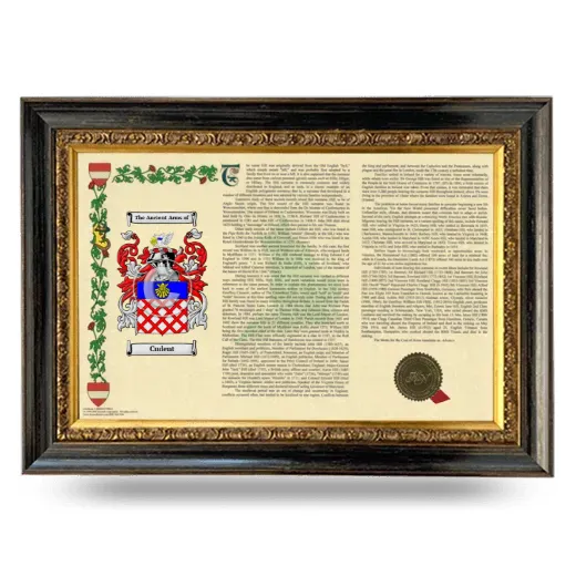 Cudent Armorial Landscape Framed - Heirloom