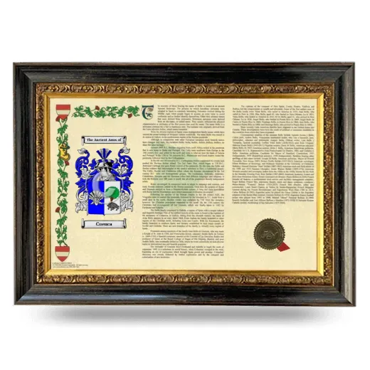 Cuenca Armorial Landscape Framed - Heirloom