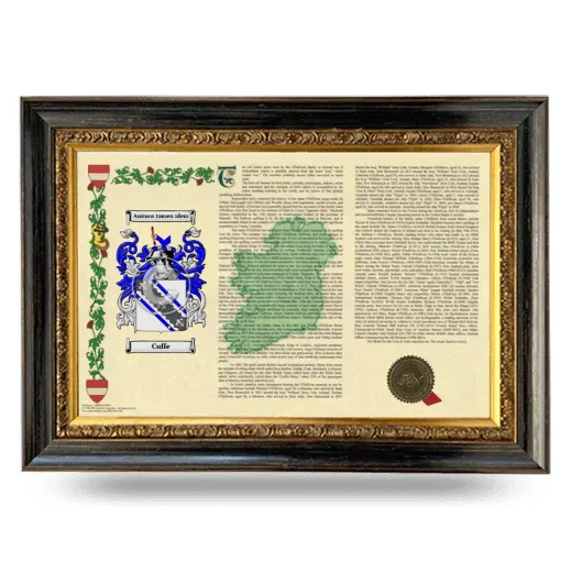 Cuffe Armorial Landscape Framed - Heirloom