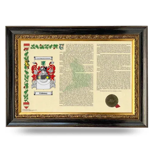 Cukenay Armorial Landscape Framed - Heirloom