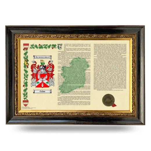 Culan Armorial Landscape Framed - Heirloom