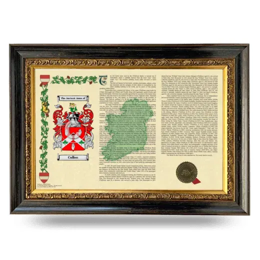 Cullon Armorial Landscape Framed - Heirloom